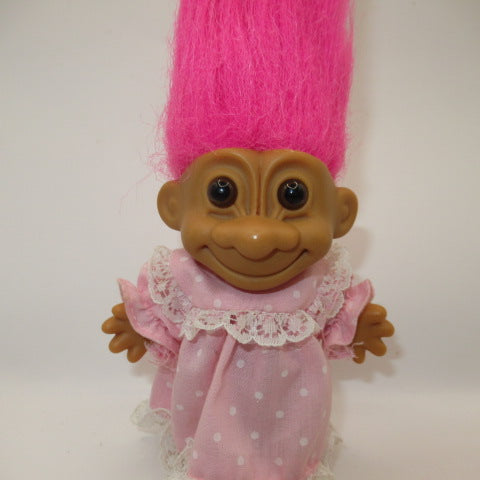 90's★RUSS★TROLLS★TROLL★トロール★人形★フィギュア★ビンテージ★ピンク★ネグリジェ★パジャマ★ワンピース