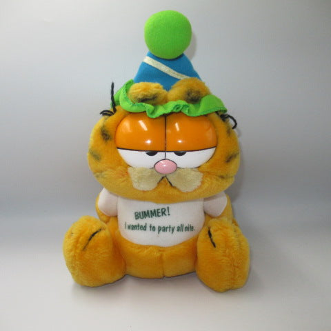80’s★ビンテージ★GARFIELD★ガーフィールド★ぬいぐるみ★PARTY HAT★DAKIN★フィギュア★人形★ぬいぐるみ★