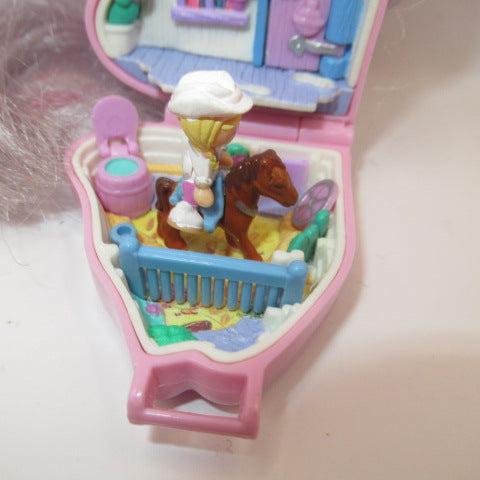 レア★90’s★1995年★ビンテージ★POLLY POCKET★ポーリーポケット★コンパクト★westen pony★ポニー★ピンク★ミニチュア★ままごと★ドールハウス★フィギュア★人形★ぬいぐるみ