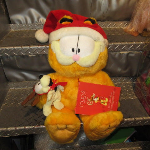 2003年★GARFIERD★ガーフィールド★Macy’ｓ★クリスマス★ぬいぐるみ★オーディー★サンタクロース★フィギュア★人形★ぬいぐるみ