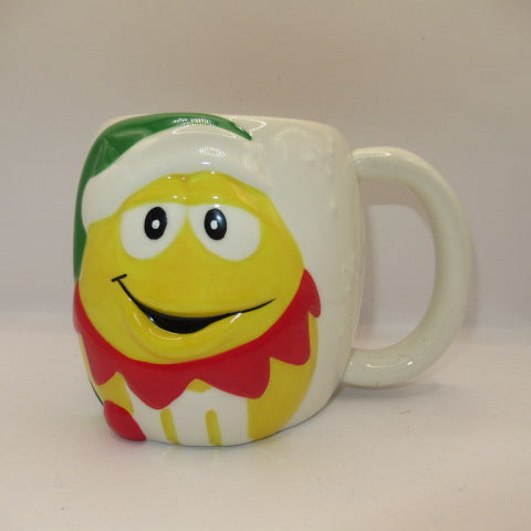 M&M'S★エムアンドエムズ★タンブラー★陶器★マグカップ★クリスマス★サンタクロース★イエロー★チョコレート★アドバタイジング★企業物★フィギュア★人形★ぬいぐるみ