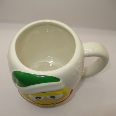 M&M'S★エムアンドエムズ★タンブラー★陶器★マグカップ★クリスマス★サンタクロース★イエロー★チョコレート★アドバタイジング★企業物★フィギュア★人形★ぬいぐるみ