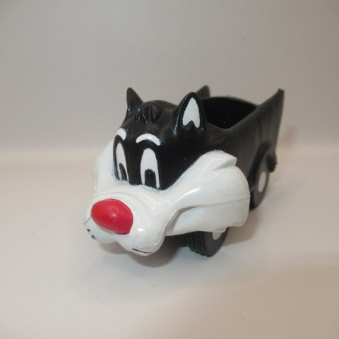 1989年★80's★LOONEY TUNES★ルーニーチューンズ★シルベスターキャット★Sylvester the Cat★PVC★車型★フィギュア★人形★ビンテージ