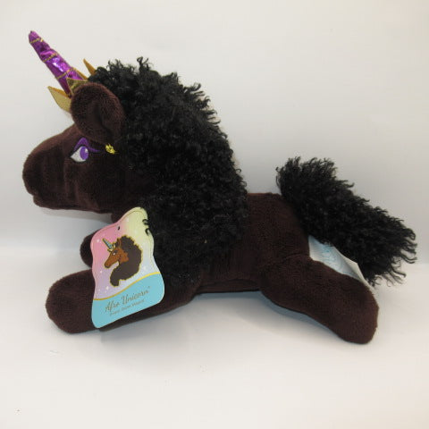 レア！！ユニコーン★UNICORN★AFRO UNICORN★アフロユニコーン★DanDee★ぬいぐるみ★フィギュア★人形★ダークブラウン