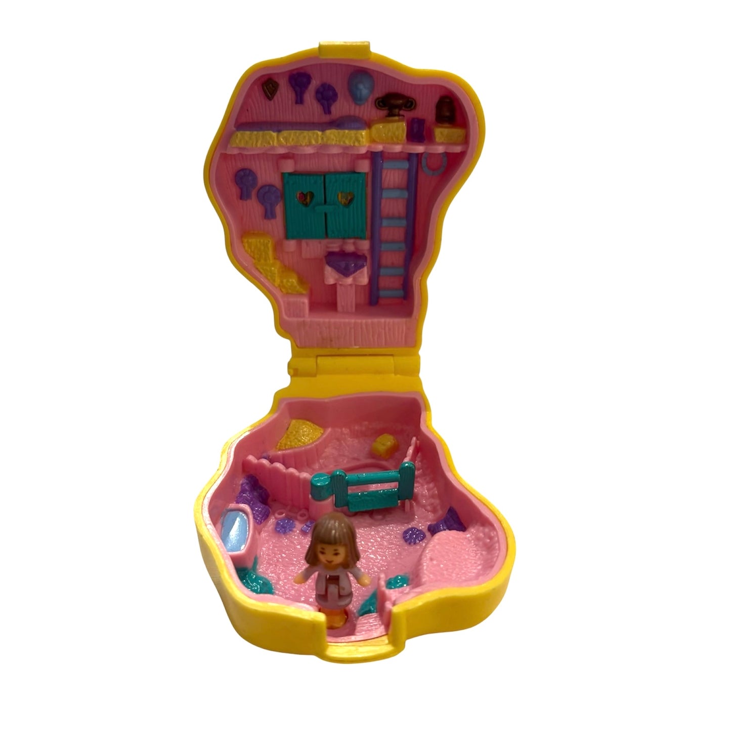90’s★1994年★ビンテージ★POLLY POCKET★ポーリーポケット★コンパクト★pony Ridi'n★ポニー★イエロー★ミニチュア★ままごと★ドールハウス★フィギュア★人形★ぬいぐるみ