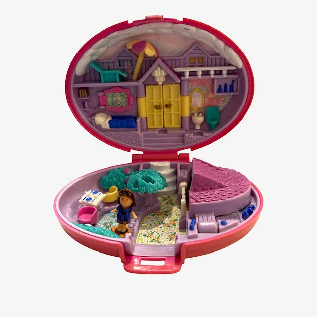 1995年★90's★Polly Pocket★ポーリーポケット★Palomino Pony★ポニー★ミニチュア★ままごと★人形★ぬいぐるみ★フィギュア★コンパクト★ビンテージ★ピンク★難あり★変色あり