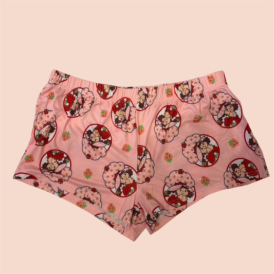 SALE★Strawberry Shortcake★ストロベリーショートケーキ★ROOM Pants★ルームパンツ★ショートパンツ★ハーフパンツ★Lady’ｓ★Ｌサイズ★プラスサイズ★大きめサイズ★フィギュア★人形★ぬいぐるみ