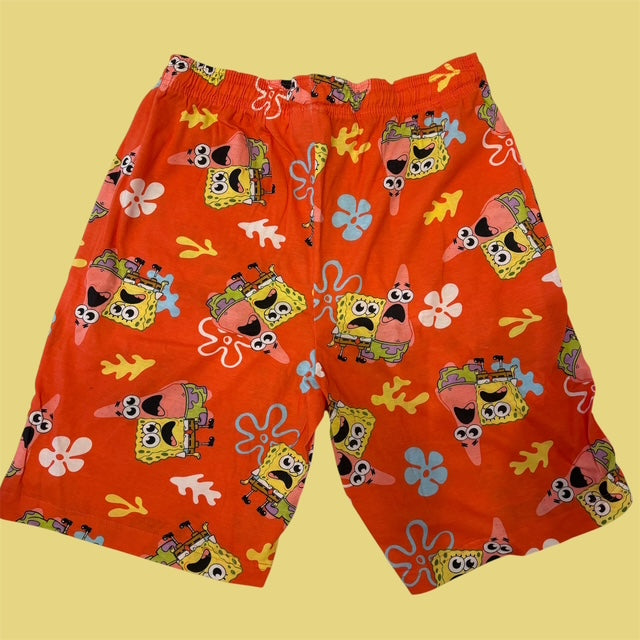 SpongeBob★スポンジボブ★Patrick★パトリック★パジャマパンツ★roompants★ルームパンツ★sleepshorts★ハーフパンツ★men's★Mサイズ★オレンジ★新品