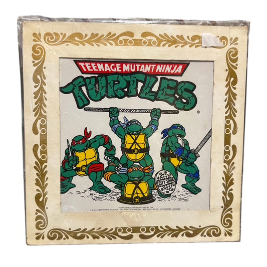 80’s★1989年★TEENAGE MUTANT NINJA TURTLES★ニンジャタートルズ★ビンテージ★ウォールタイル★ウォールデコレーション★壁掛け★フィギュア★人形★ぬいぐるみ★