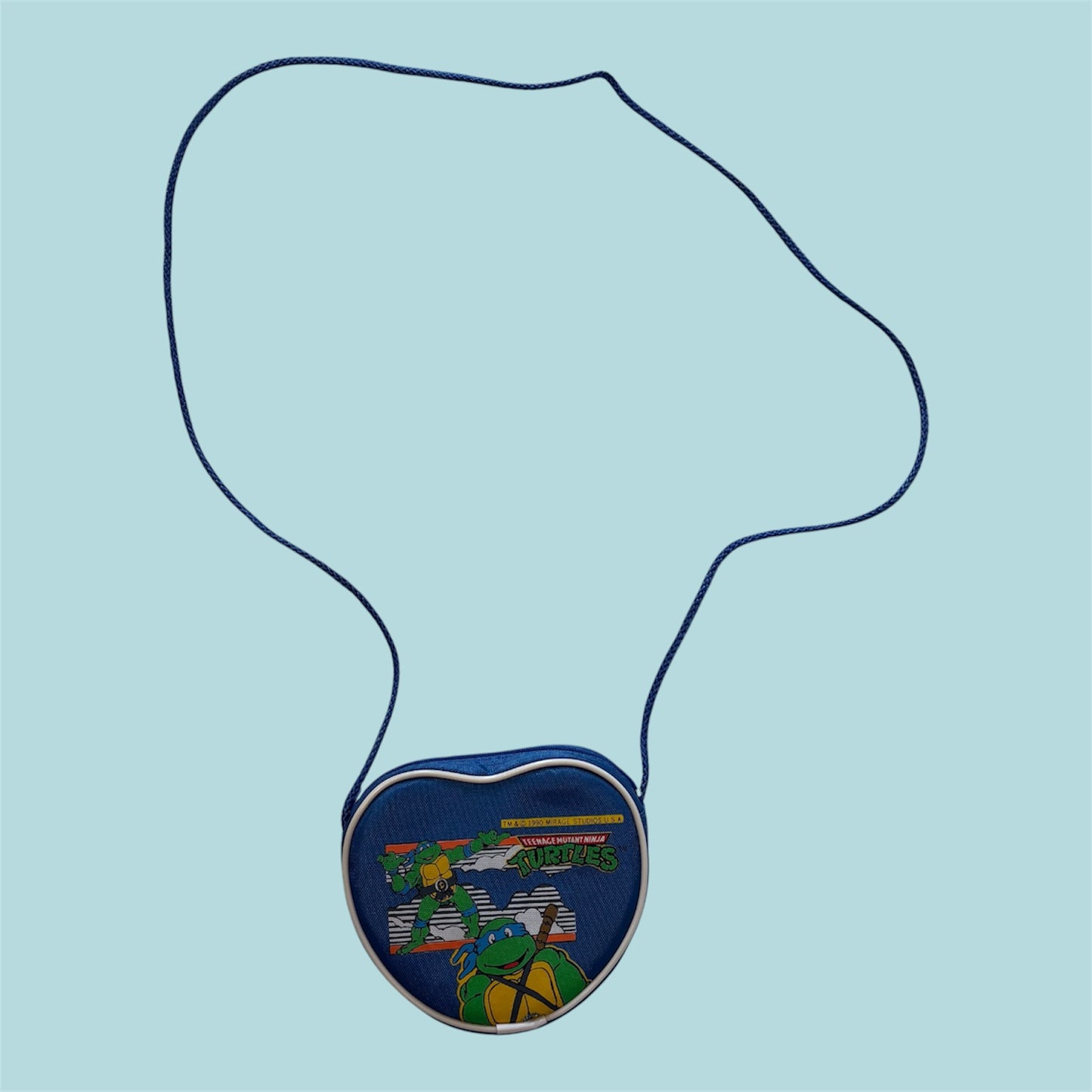 1990年★90's★vintage★ビンテージ★TURTLES★タートルズ★ショルダーバッグ★デッドストック★Leonardo★レオナルド★shoulderbag★グ★ハート★Blue★青★bag★フィギュア★人形★★ぬいぐるみ