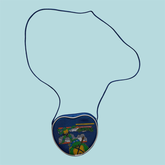 1990年★90's★vintage★ビンテージ★TURTLES★タートルズ★ショルダーバッグ★デッドストック★Leonardo★レオナルド★shoulderbag★グ★ハート★Blue★青★bag★フィギュア★人形★★ぬいぐるみ