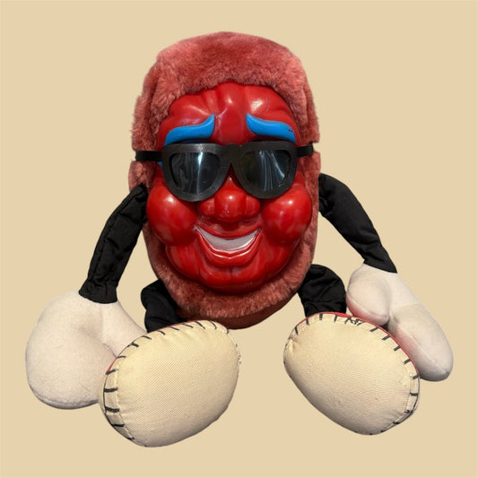 80's★ビンテージ★★The California raisins★カリフォルニアレーズン★企業物★ぬいぐるみ★人形★フィギュア★サングラス☆彡ラバーフェイス★