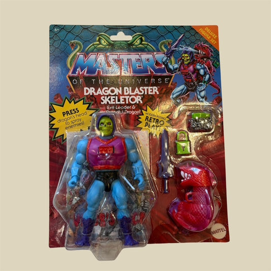 復刻版★MASTERS OF THE UNIVERSE★マスターズ・オブ・ザ・ユニバース★ SKELETOR★アクションフィギュア ★スケルター★MATTEL★DRAGON BRASTER SKELETOR ☆魔界伝説 ヒーマン