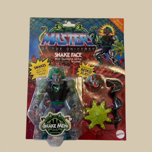 復刻版★MASTERS OF THE UNIVERSE★マスターズ・オブ・ザ・ユニバース★ SNAKE FACE★アクションフィギュア ★スネークフェイス★MATTEL★SNAKE MEN Warrious ☆魔界伝説 ヒーマン