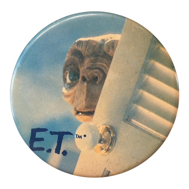 1982年★80's★E.T.★映画★イーティー★Big缶バッジ★バッチ★人形★フィギュア★ぬいぐるみ★ビンテージ★