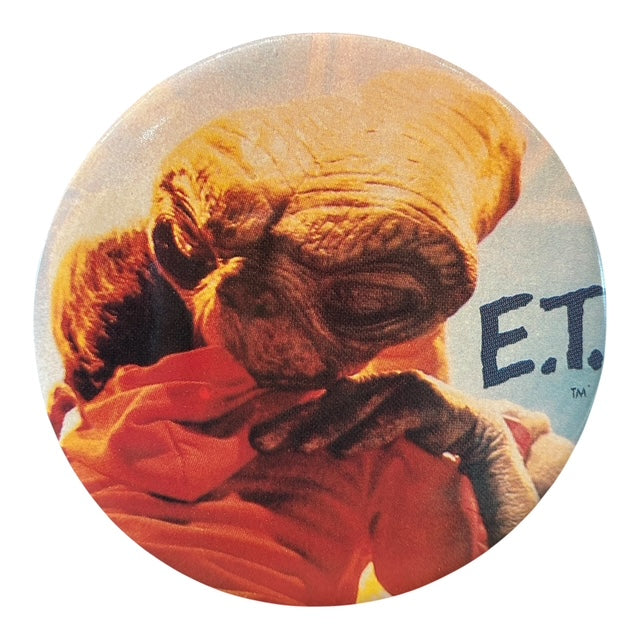 1982年★80's★E.T.★映画★イーティー★Big缶バッジ★バッチ★人形★フィギュア★ぬいぐるみ★ビンテージ★