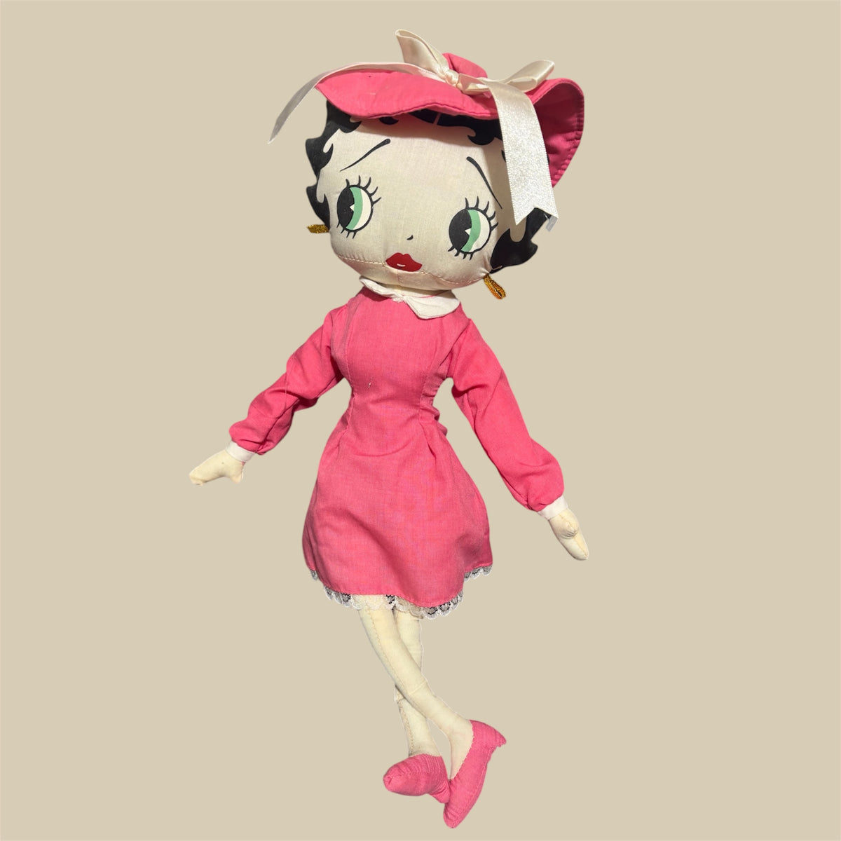 1999年★90's★Betty Boop★ベティーブープ★ベティちゃん★人形★フィギュア★ぬいぐるみ★ビンテージ★ピンクワンピース★KELLYTOYS