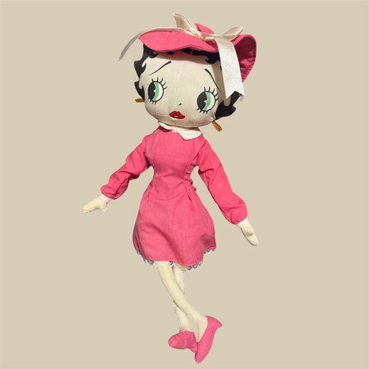1999年★90's★Betty Boop★ベティーブープ★ベティちゃん★人形★フィギュア★ぬいぐるみ★ビンテージ★ピンクワンピース★KELLYTOYS