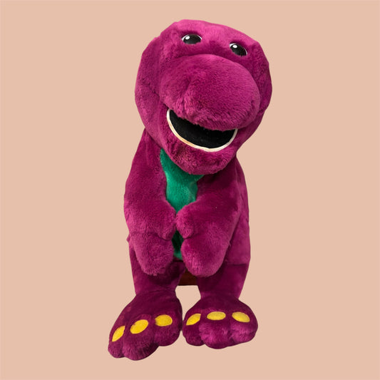 レア！★90's★Barney★バーニー★トーキング★動きます！！★３３センチ★フィギュア★人形★ビンテージ★ぬいぐるみ★恐竜