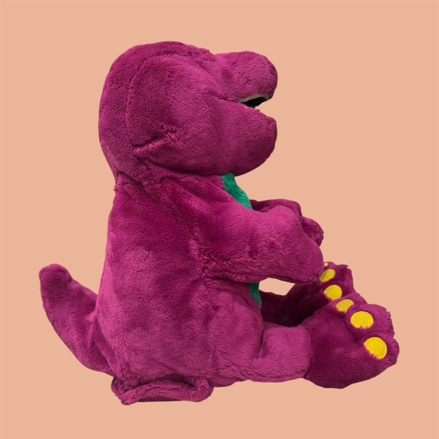 レア！★90's★Barney★バーニー★トーキング★動きます！！★３３センチ★フィギュア★人形★ビンテージ★ぬいぐるみ★恐竜