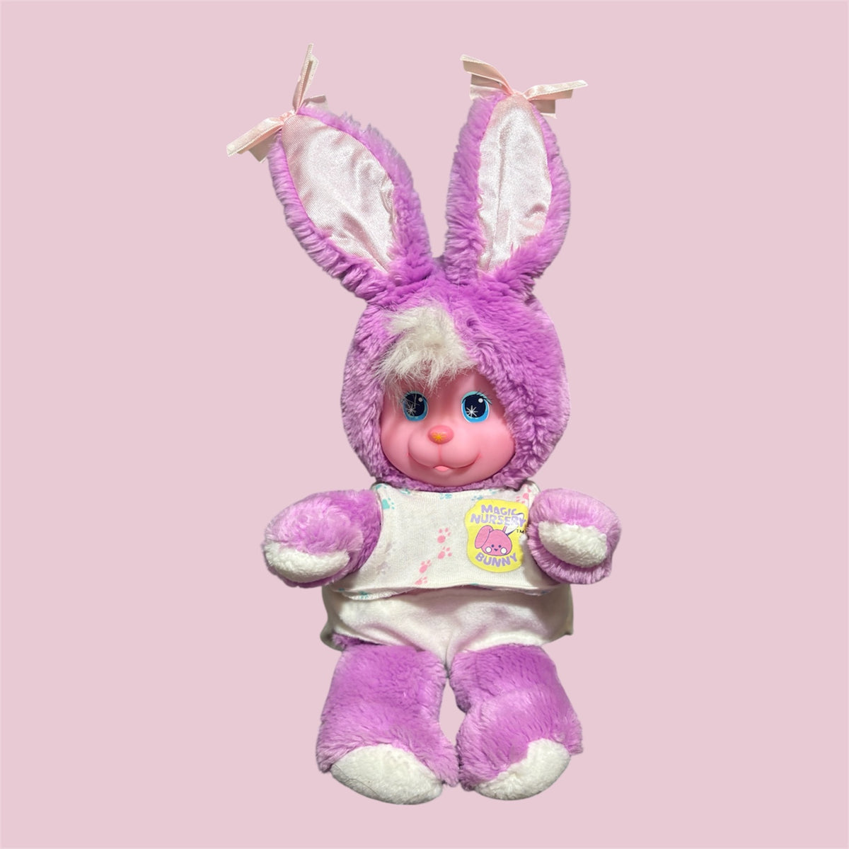 レア！90's★1990年★マジックナーサリー★Magic Nursery★パープルバニーバニー★ぬいぐるみ★人形★フィギュア★MATTEL★28センチ