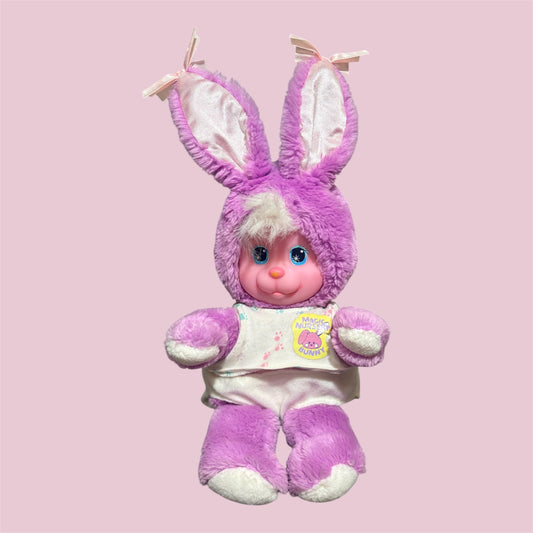 レア！90's★1990年★マジックナーサリー★Magic Nursery★パープルバニーバニー★ぬいぐるみ★人形★フィギュア★MATTEL★28センチ