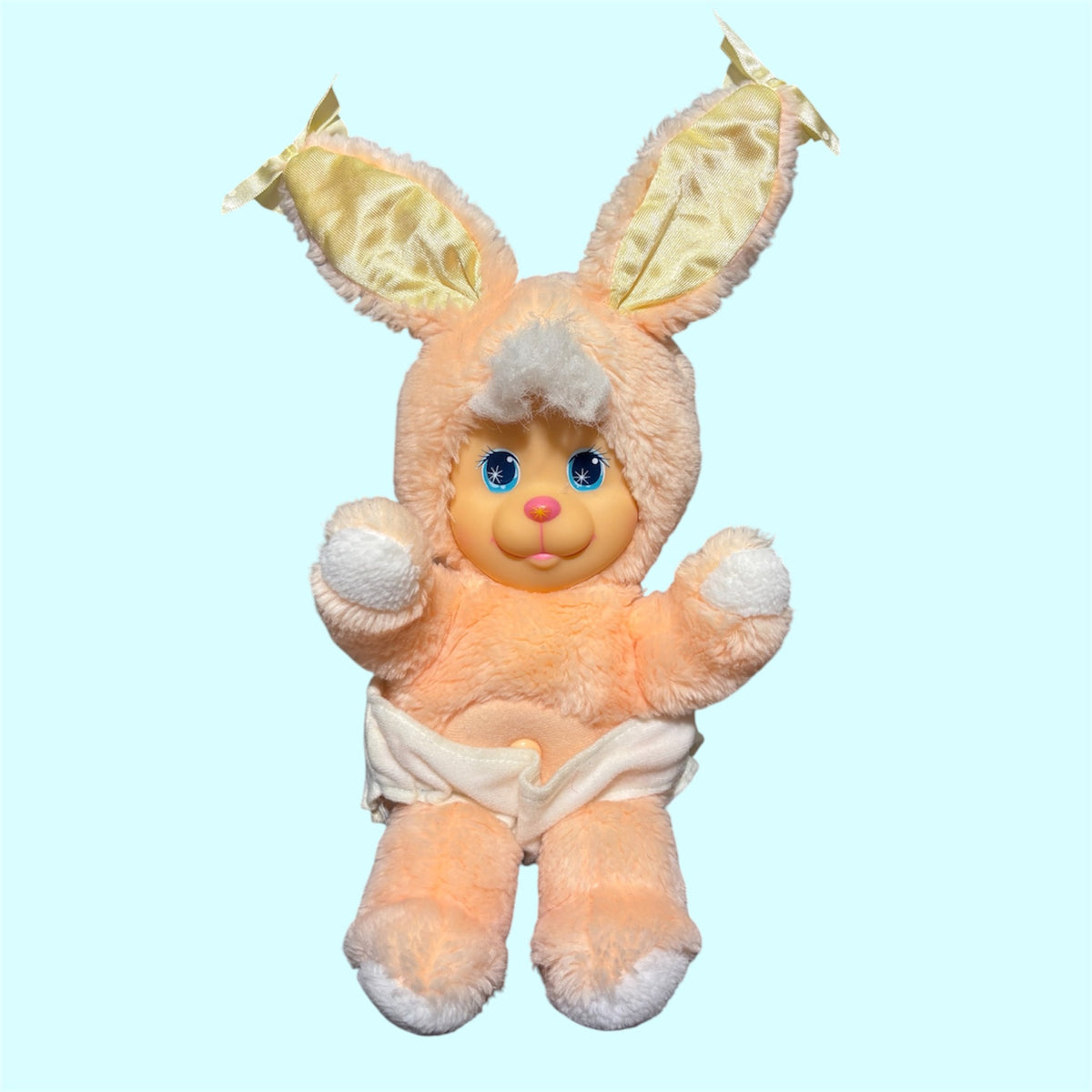 レア！90's★1990年★マジックナーサリー★Magic Nursery★ピーチバニー★ぬいぐるみ★人形★フィギュア★MATTEL★28センチ