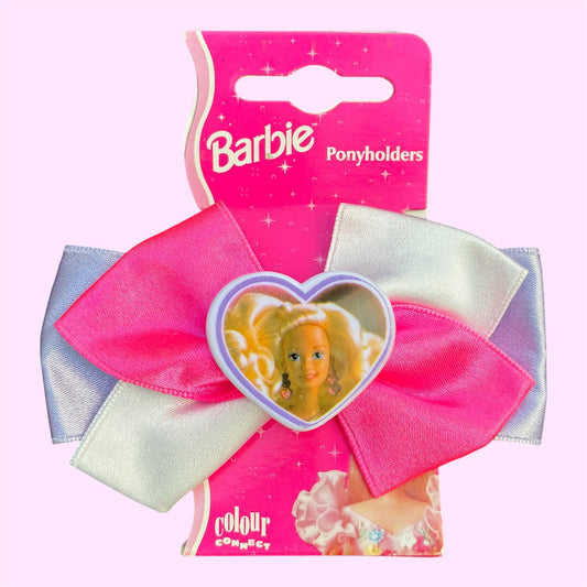 90's★1997年★Barbie★バービー★リボン★ヘアクリップ★リボン★人形★フィギュア★ビンテージ★ハート
