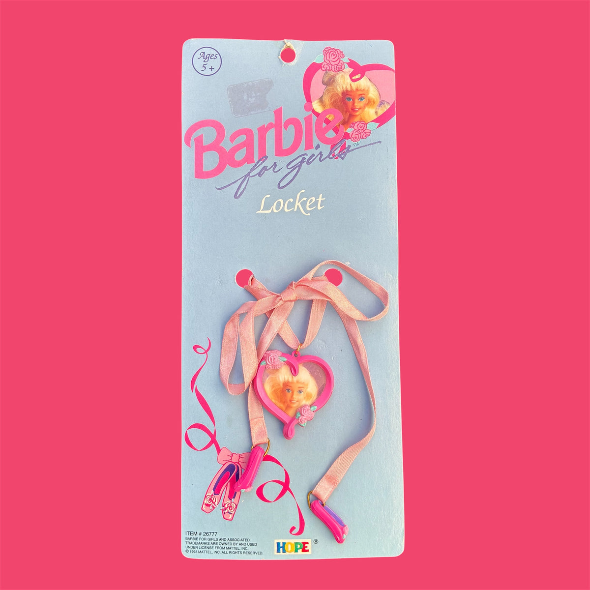 1993年★90's★Barbie★バービー★for girls★フォーガールズ★バレリーナ★ロケット★ネックレス★アクセサリー★チョーカー★ビンテージ★フィギュア★人形★ビンテージ