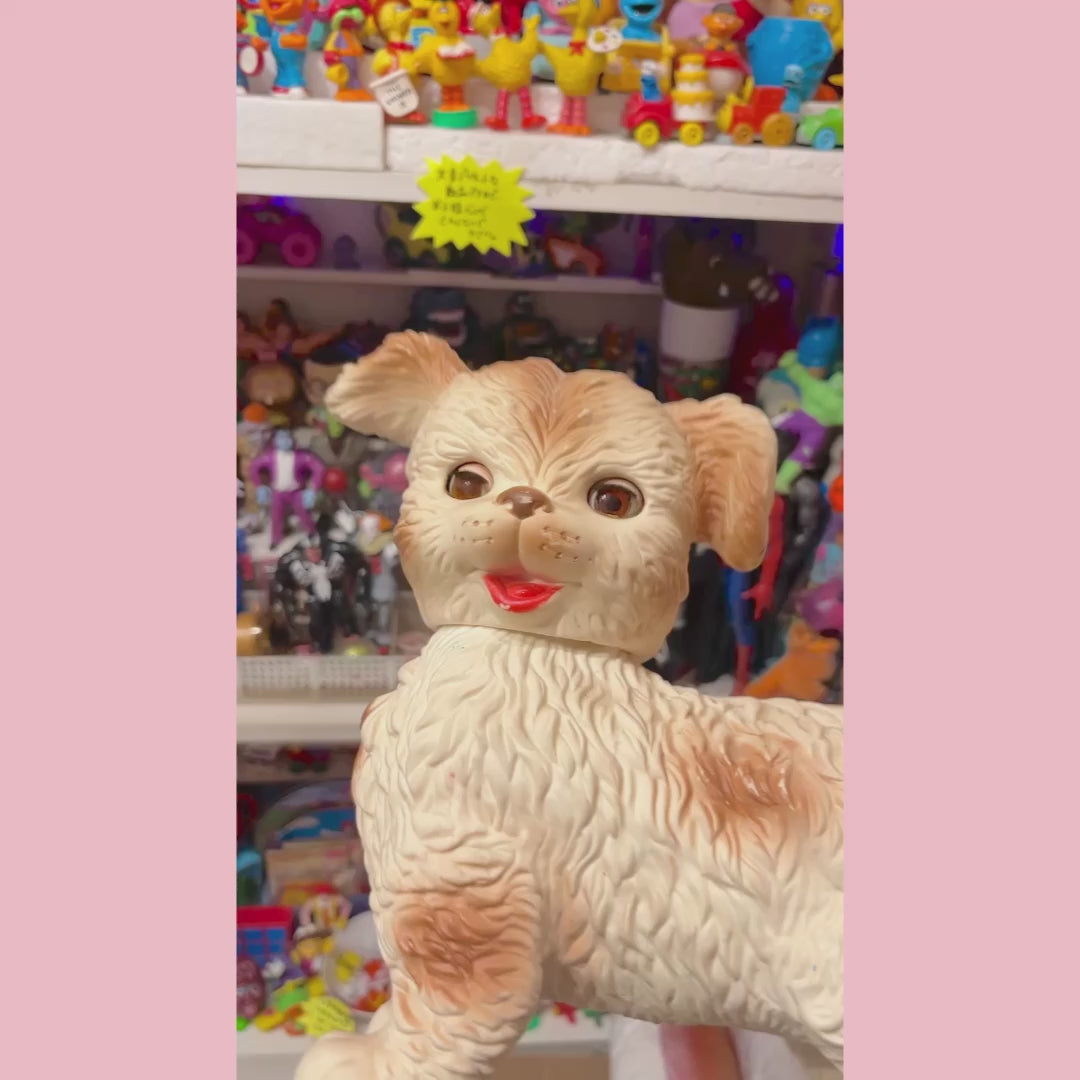 60's☆Squeaky Rubber Dog☆ソフビ☆パピー☆犬☆フィギュア☆人形