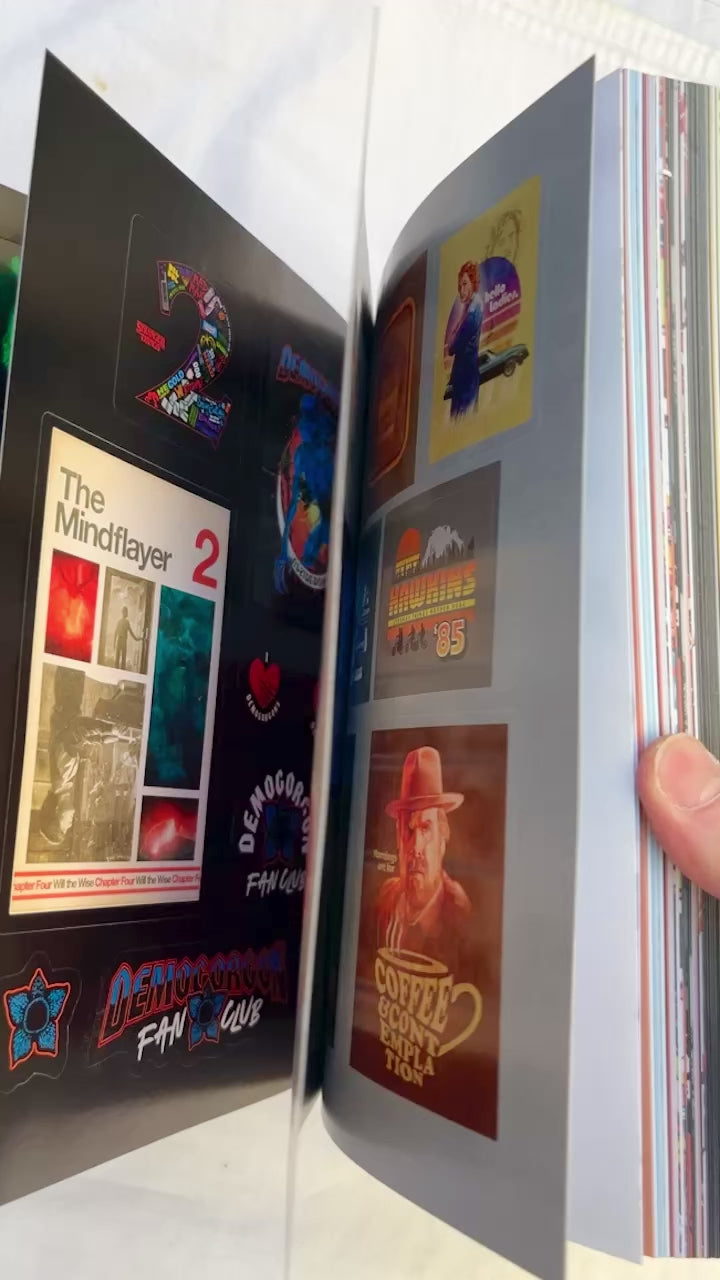 STRANGER THINGS☆ストレンジャーシングス☆Sticker Book☆ハード