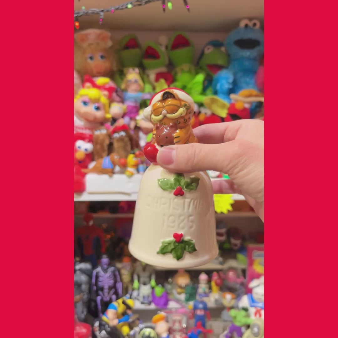 1985年☆80's☆GARFIELD☆ガーフィールド☆Christmas☆Bell