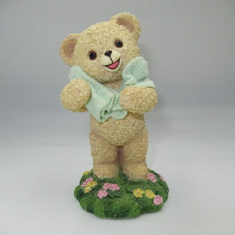 vintage Snuggle Bear pottery figure★90's vintage★doll figure stuffed animal★Snuggle Bear★Snuggle★Snuggle Bear★Pottery★ 
