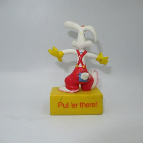 80's Roger Rabbit Roger Rabbit★PVC figure doll stuffed animal★With pedestal★Vintage★Disney★ 