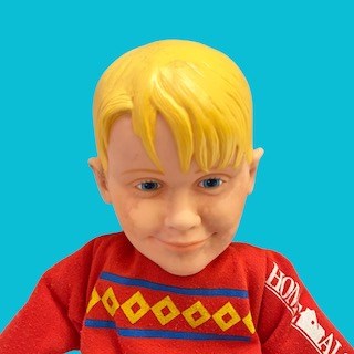 1982★Vintage★HOME ALONe★Talking★Kevin★KEVIN★Home Alone★Doll★Stuffed animal★Figure★Macaulay Culkin★★Damaged★ 