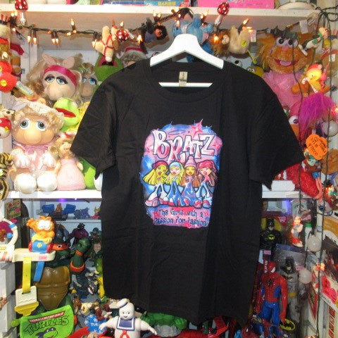 BRATZ★ブラッツ★Tシャツ★フィギュア★人形★ぬいぐるみ★Y2K★ブラック★Lサイズ★