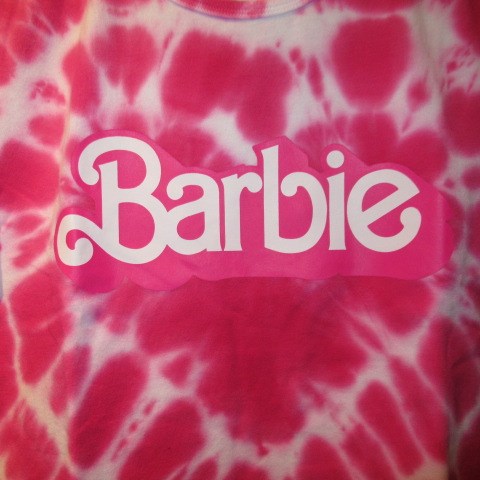 Barbie★Barbie★tie dye★pink★T-shirt★cropped length★★figure★doll★stuffed animal★ 