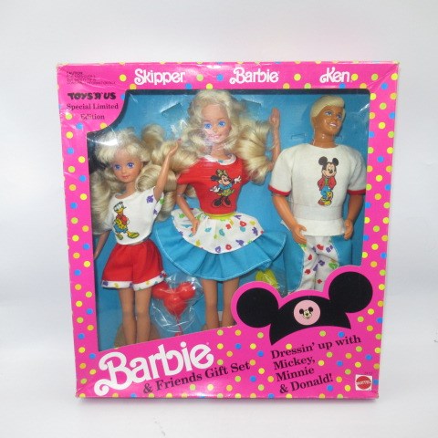 1991年★Barbie★Skipper★Ken★Disney★Toysrus Special Edition★トイザらス★バービー★スキッパー★ケン★★ディズニー★ミッキー★★フィギュア★人形★