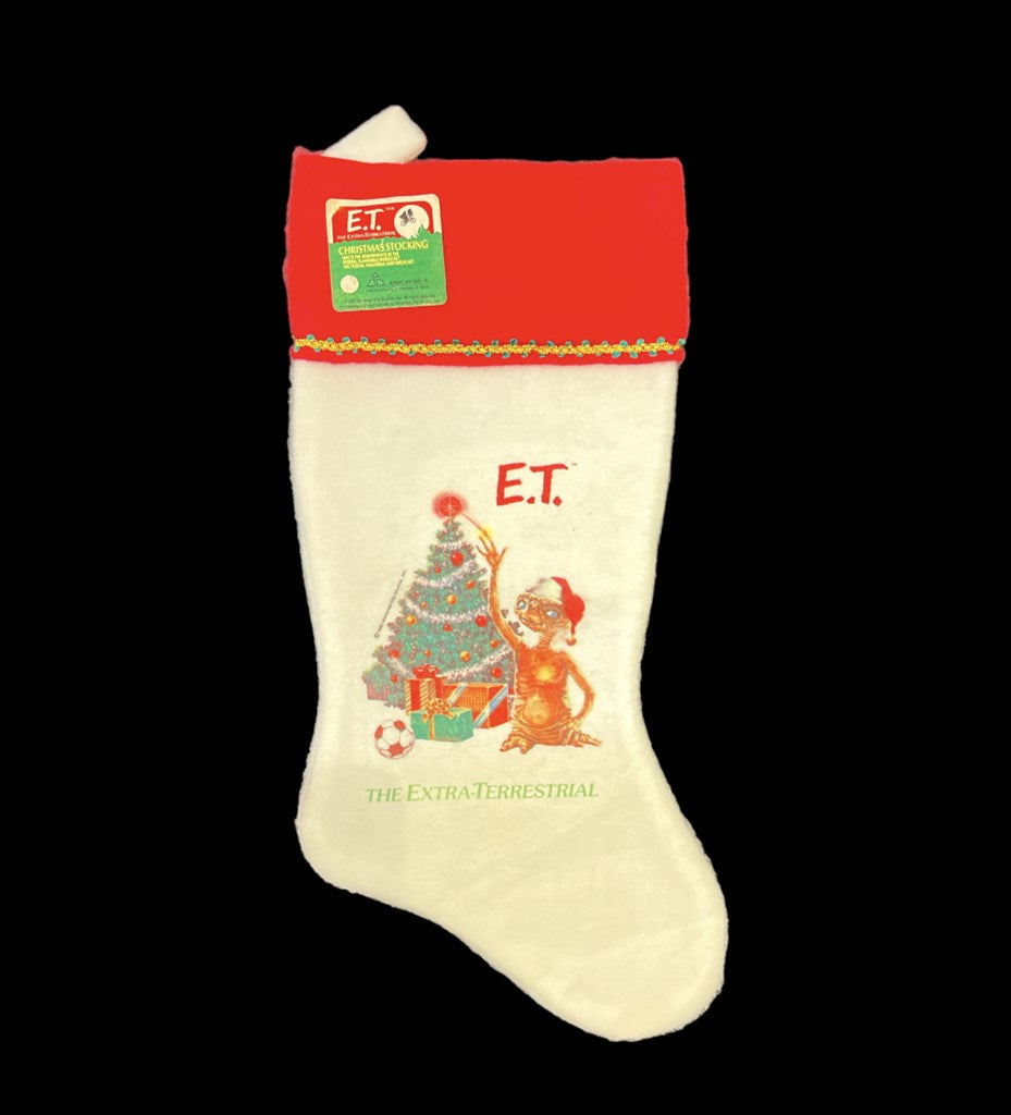 1982★80's★Vintage★Movie ET★Christmas Socks★CHRISTMAS STOCKING★Doll★Figure★Plush★Tree★Deadstock★ 