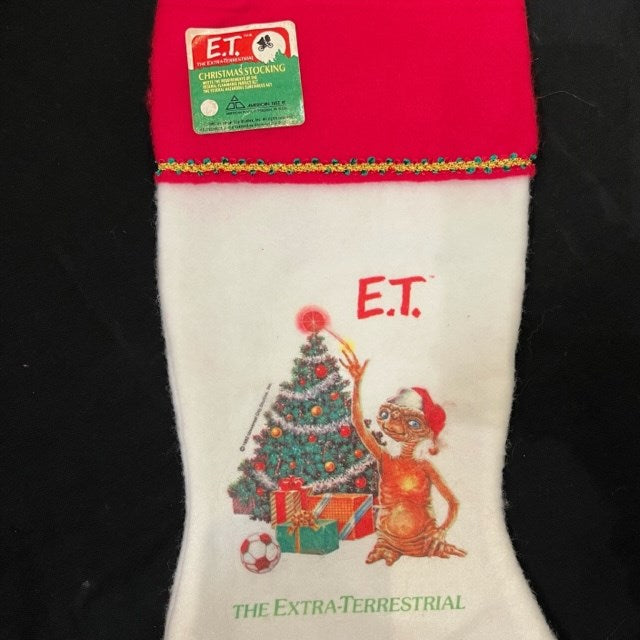 1982★80's★Vintage★Movie ET★Christmas Socks★CHRISTMAS STOCKING★Doll★Figure★Plush★Tree★Deadstock★ 