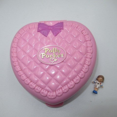 Vintage ★ Pollypocket ★ Polly Pocket ★ Compact ★ Heart ★ Doll ★ Figure ★ Play house ★ Miniature ★ Pink ★ 