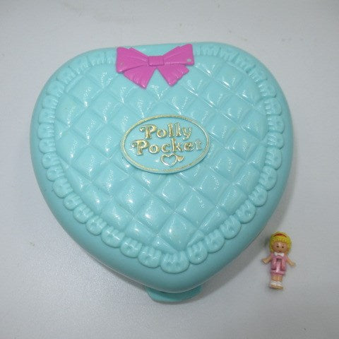 Vintage ★Pollypocket★ Polly Pocket ★ Compact ★ Heart ★ Doll ★ Figure ★ Play House ★ Miniature ★ Blue ★ 