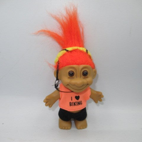 90's★TROLL★Troll★RUSS★Doll★Figure★Stuffed animal★I LOVE BIKING★ 