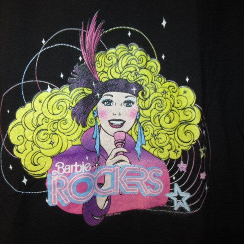 BARBIE★Barbie★ROCKERS★Rockers★T-shirt★80'S★L size★Black★ 