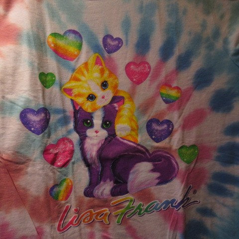 LISA FRANK★リサフランク★Tシャツ★ネコ★タイダイ★Mサイズ★新品★