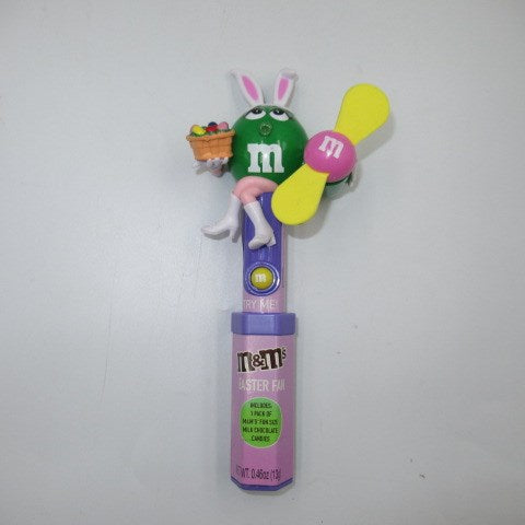 2007★m&amp;m's★m&amp;m's★doll★figure★stuffed animal★dispenser★fan★electric fan★Easter★green★ 