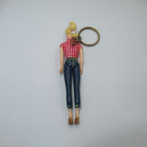 Vintage★1996★90's★Barbie★Barbie★Picnic★Keychain★Figure★Doll★10.5cm★ 