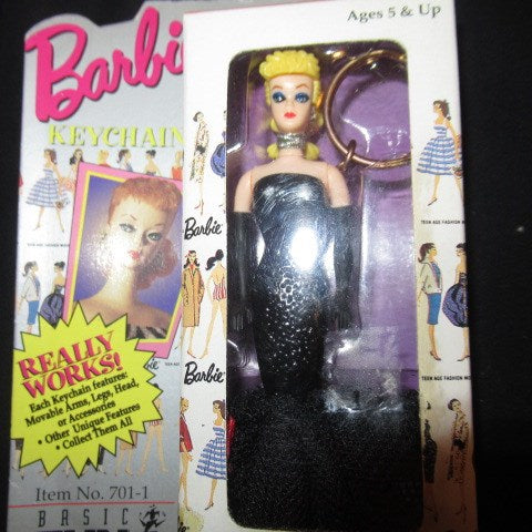 90 1995 Vintage Barbie Barbie Keychain Figure keychain Solo in the spot Figure Doll Stuffed animal Blonde hair