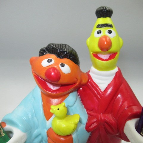 90's★vintage★Vintage★SESAME STREET★Sesame Street★Ernie &amp; Bert★Toothbrush holder★Toothbrush★Holder★Pottery★Doll★Figure★ 