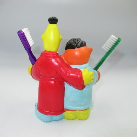 90's★vintage★Vintage★SESAME STREET★Sesame Street★Ernie &amp; Bert★Toothbrush holder★Toothbrush★Holder★Pottery★Doll★Figure★ 